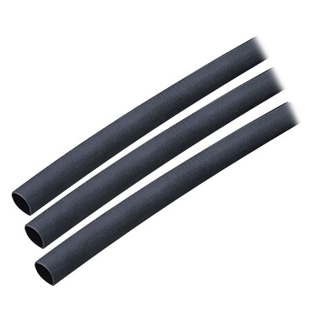 Ancor Adhesive Lined Heat Shrink Tube, 3:1 I.D. Shrink Ratio, Black, 3 in 303103